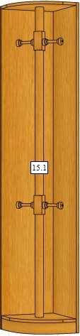 Шкаф Вилия 15.1 (15.1Г) ВМ 2235