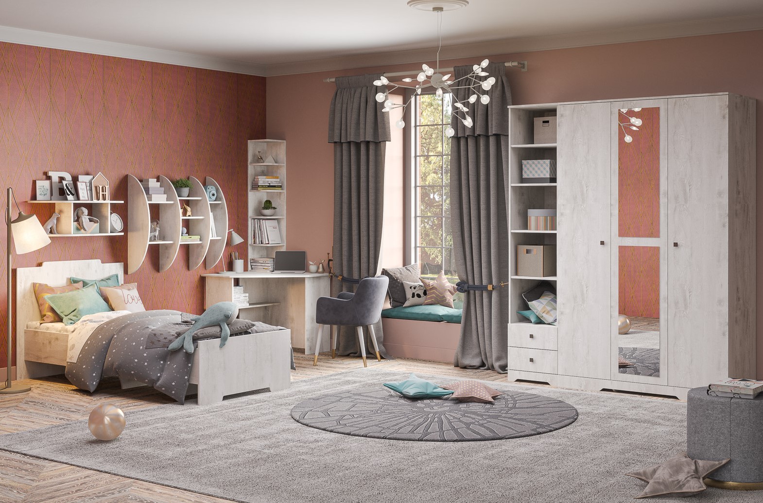Шкаф "Атланта 1Д2Я" КМК 0741.5 №1